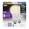 Feit Electric Feit A21 E26 (Medium) LED Bulb Adjustable White 100 Watt Equivalence 2 pk OM100DM/6WYCA/2 - alternate 1